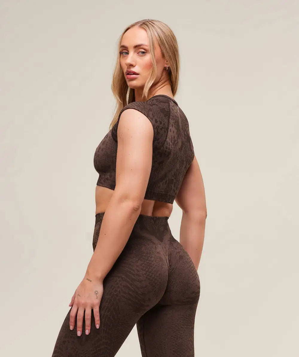 Adapt X Whitney Animal Seamless Crop Top