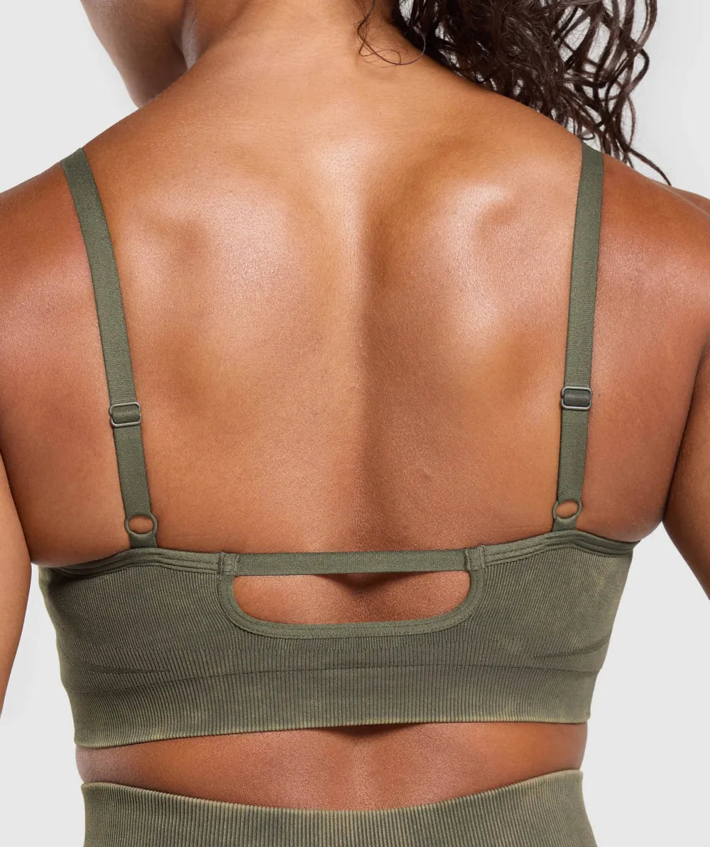 Gains Seamless Washed Sports Bra