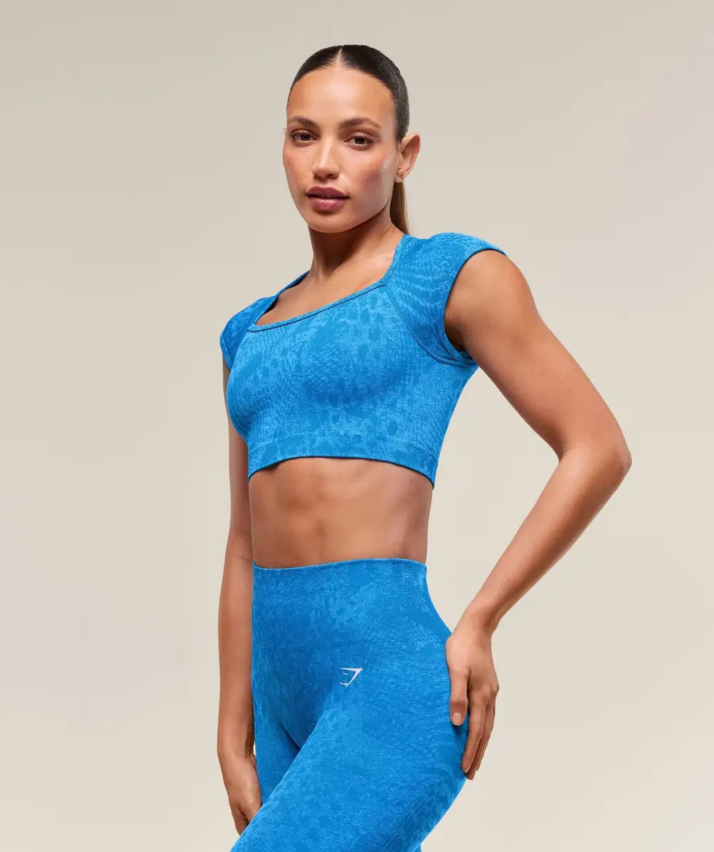 Adapt X Whitney Animal Seamless Crop Top