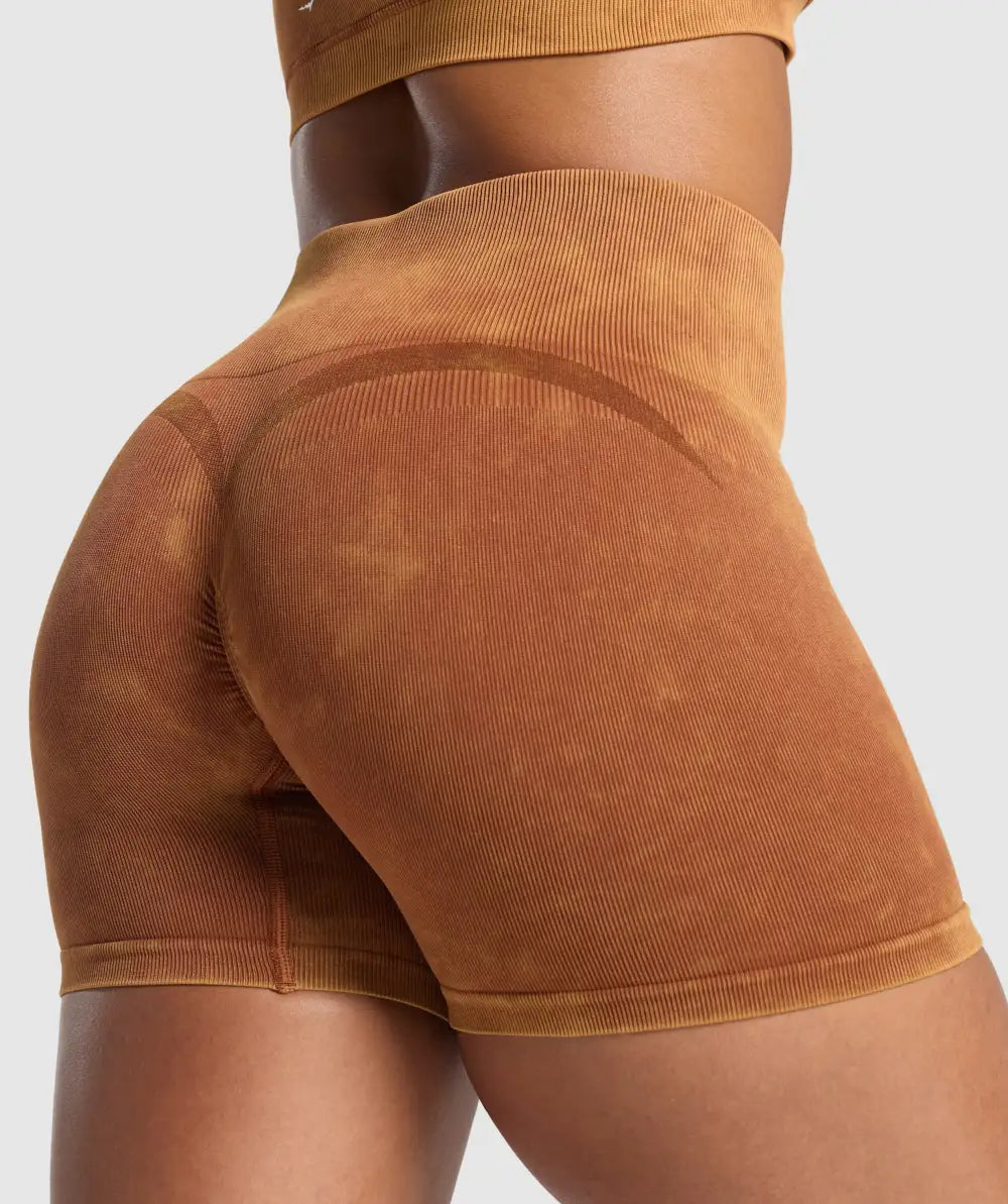 Gains Seamless Washed Shorts