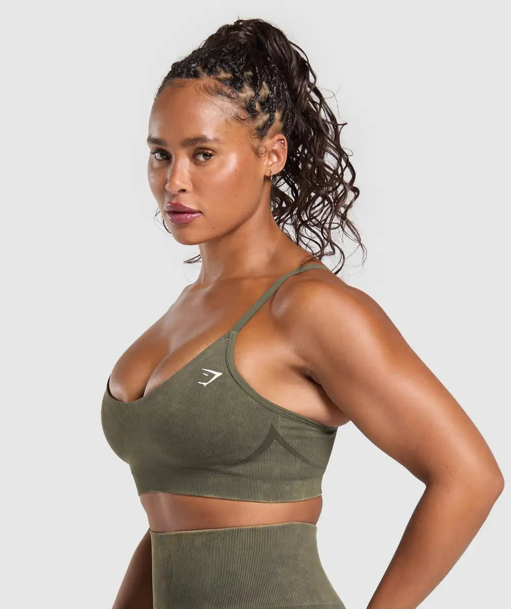 Gains Seamless Washed Sports Bra