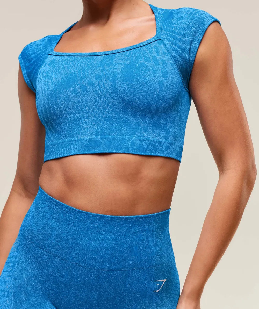 Adapt X Whitney Animal Seamless Crop Top