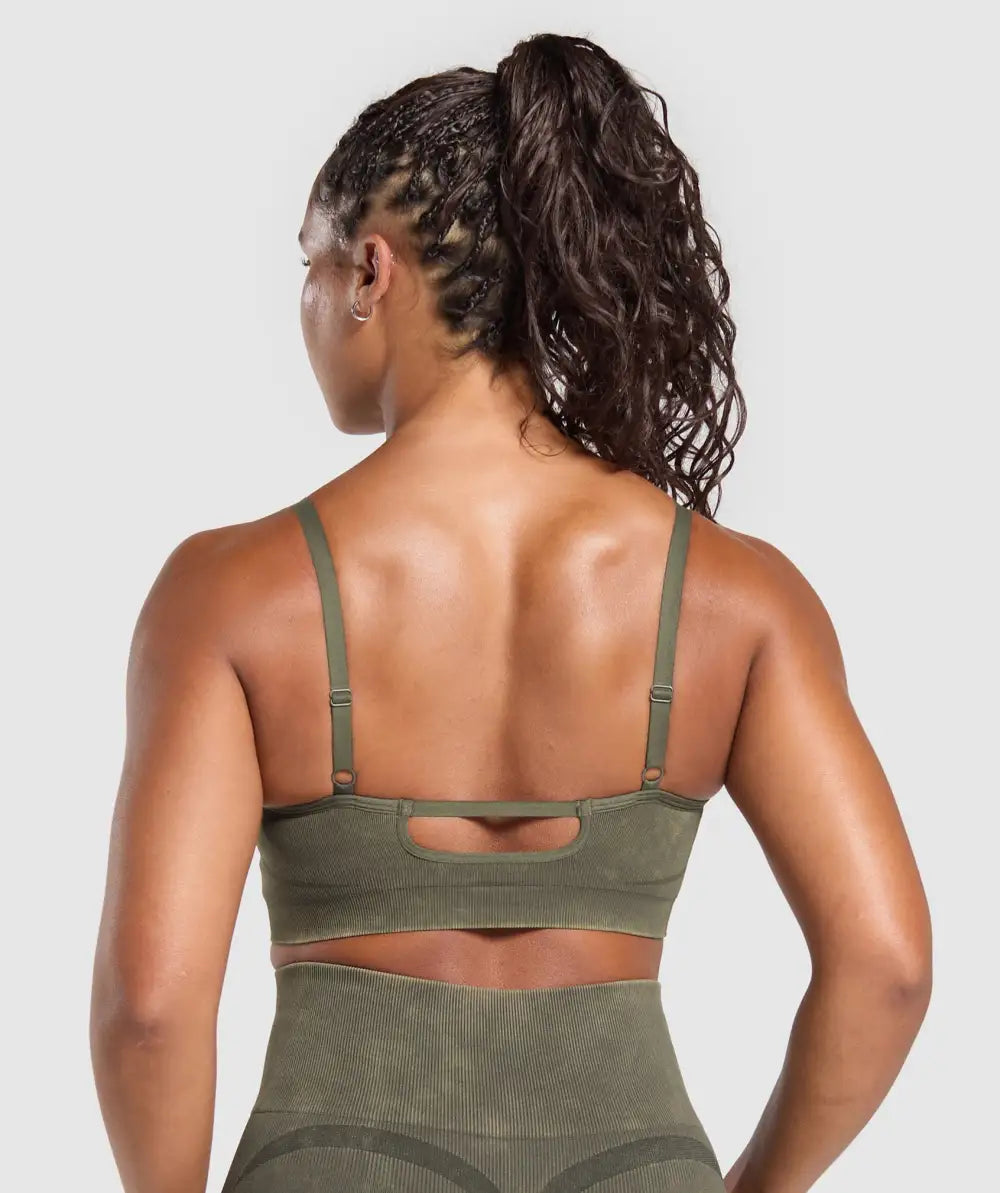 Gains Seamless Washed Sports Bra