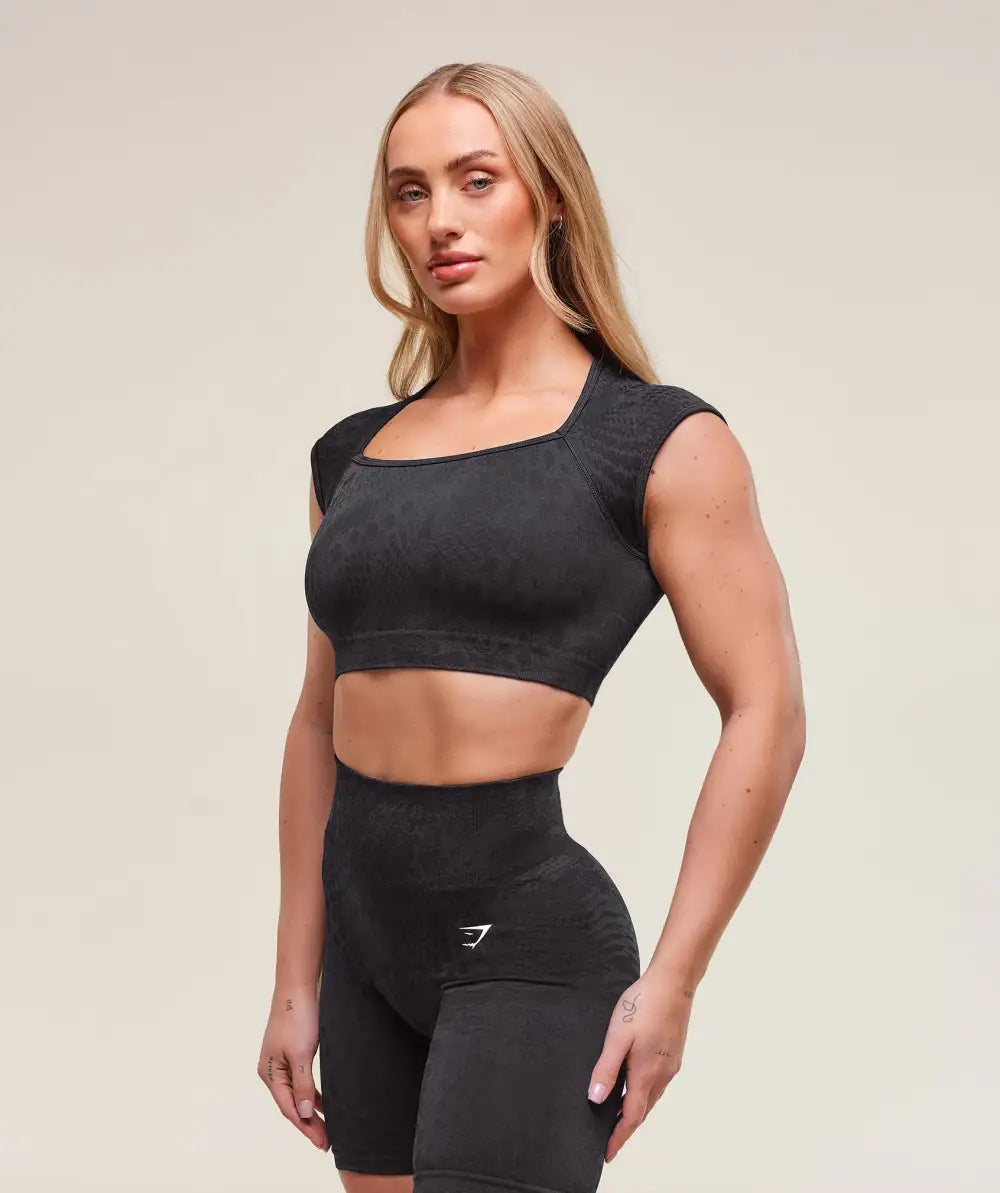Adapt X Whitney Animal Seamless Crop Top