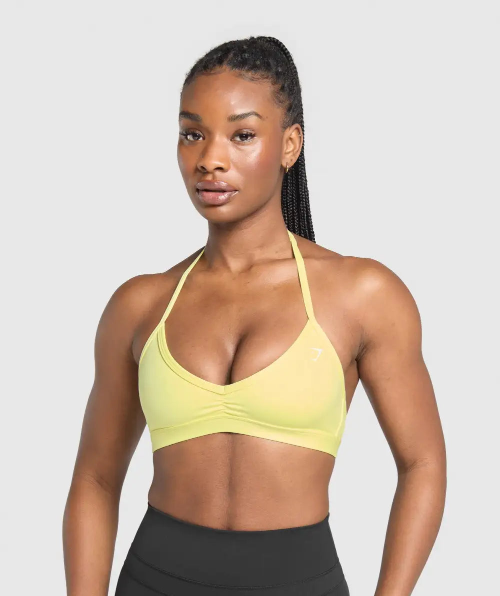 Minimal Halterneck Sports Bra