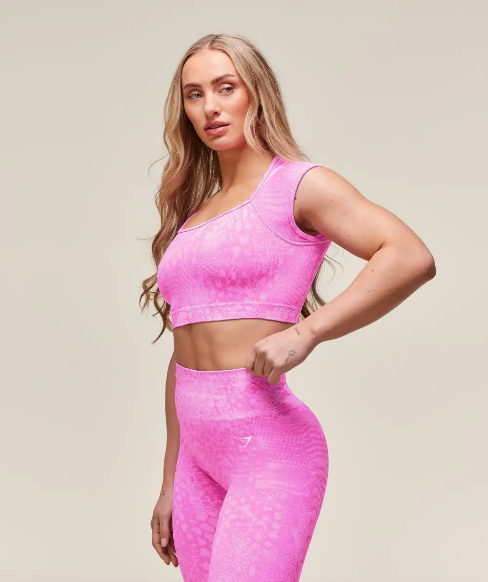 Adapt X Whitney Animal Seamless Crop Top