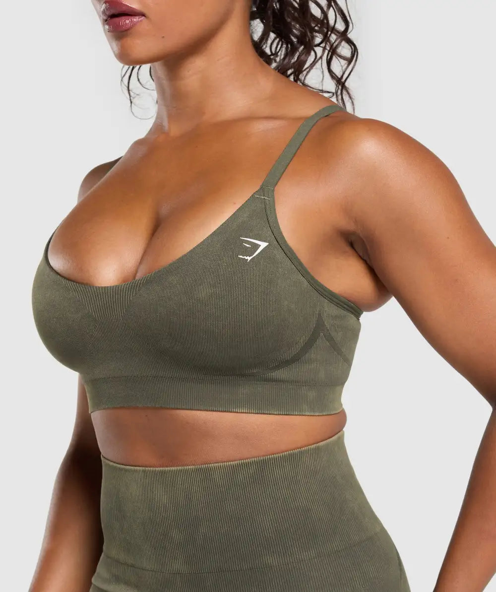 Gains Seamless Washed Sports Bra