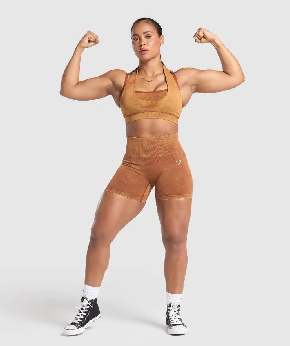 Gains Seamless Washed Shorts