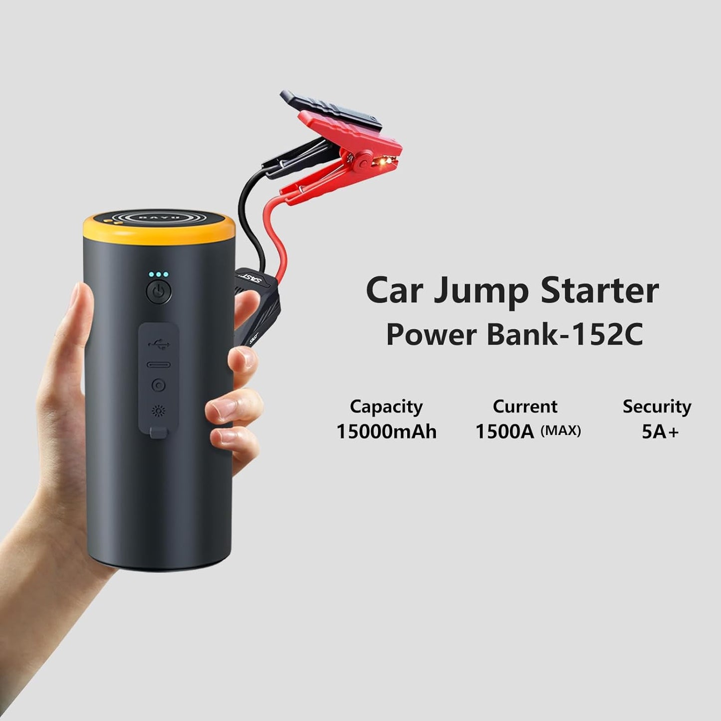 Car Battery Jump Starter with Air Compressor