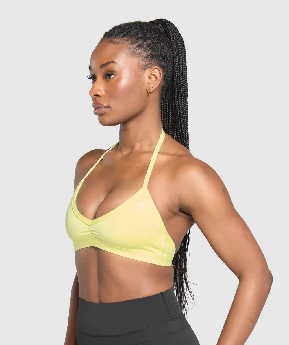 Minimal Halterneck Sports Bra