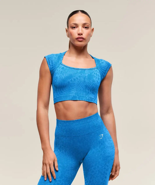 Adapt X Whitney Animal Seamless Crop Top